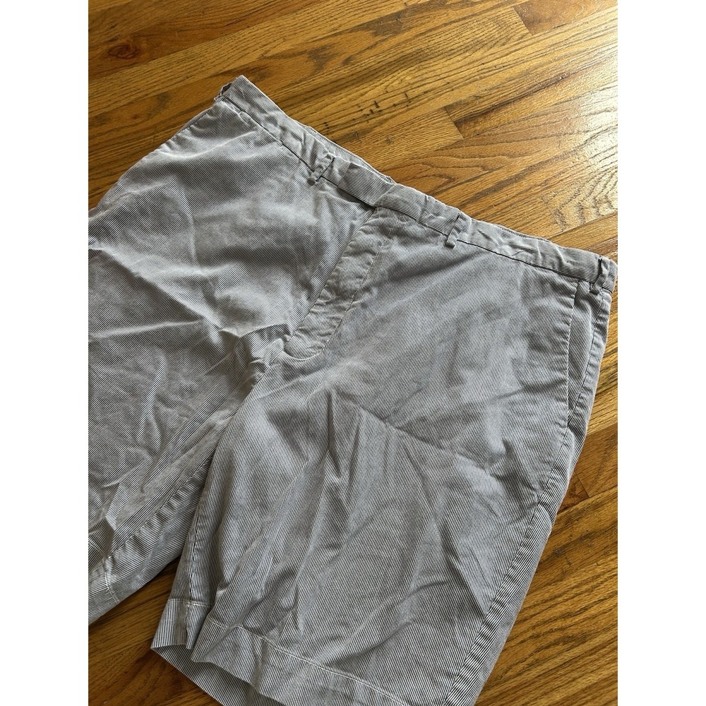 Polo Ralph Lauren Seersucker Shorts Blue/White Striped Mens Size 46B Stretch